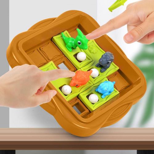 Jeu D'aventure De Dinosaure Multifonctionnel, Bord Arrondi En Plastique, Transport De Perles, Trou, Jeu Logique Pour La Maison