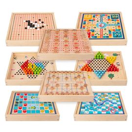 Jeu Multifonction En Bois, Échecs Chinois Volants, Jeu De Table, Durable, Stable, Ensemble D'échiquier, Puzzle, Jouets, Cadeau