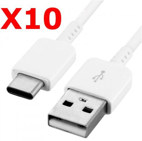X10 Cable USB- Type C Chargeur Blanc pour Samsung Galaxy A8 / S9 / S9Plus Blanc X10 Couleur :