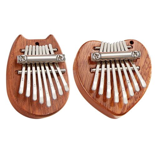 Mini Plaque Sapele Portable À 8 Touches, Piano À Pouce Kalimba Professionnel Mbira Sanza, Instrument De Musique Pour Enfants Et Adultes