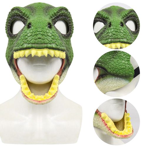 Masque De Dinosaure À Bouche Ouverte, Chapeau D'horreur En Latex, Fournitures, Costume Cosplay De Fête D'halloween, Masque De Peur, Livraison Gratuite