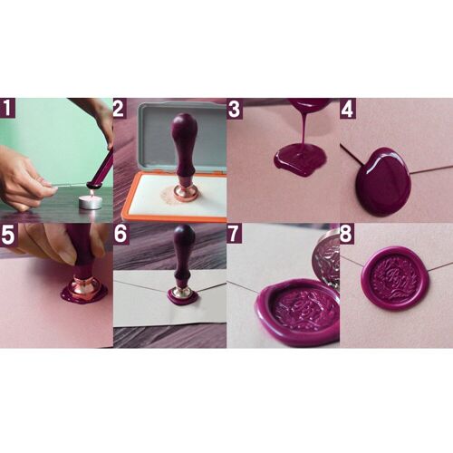 Tête De Sceau De Cire Vintage Série Étoile, Outils D'artisanat, Sceau De Cire De Scellage Tête Laque De Feu, Bricolage D'album, Scrapbooking