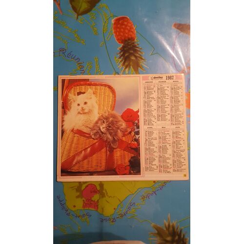 Calendrier Almanach Des Ptt 1987