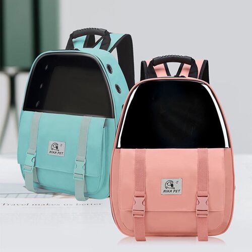 Sac À Dos De Transport Pour Animaux De Compagnie, Sac À Dos Oxford Transparent En Pvc Pour Chiens De Compagnie, Pour La Marche, Le Camping Et Les Voyages