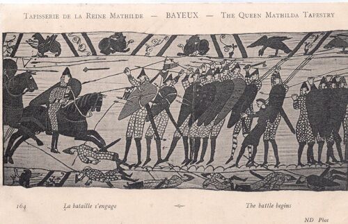 Carte Postale De Bayeux (Calvados) Tapisserie De La Reine Mathilde : La Bataille S'engage