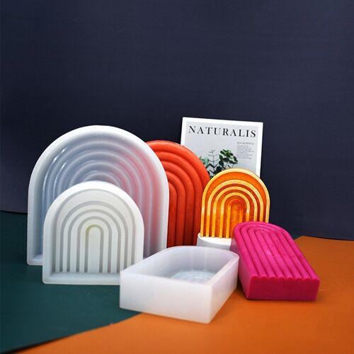 Moule À Muffins 3d En Silicone Antiadhésif, Pont Arc-En-Ciel, Bricolage, Bougies, Savons, Gâteaux, Chocolat, Cuisson, Outils, Décoration De Cupcakes