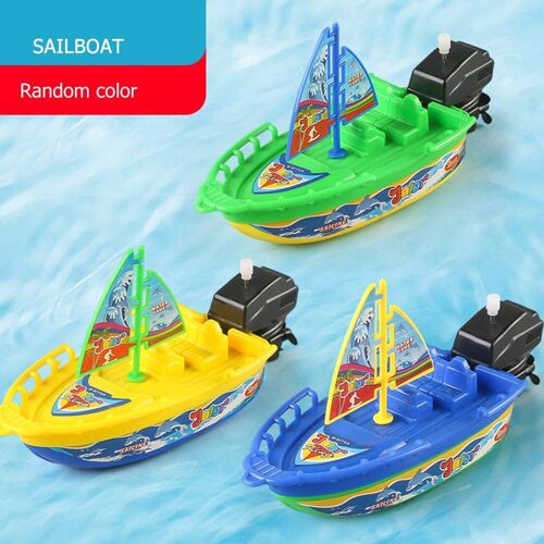 Bateau Rapide Pour Enfants, Jouet De Bain À Remonter, Jouets De Douche, Flottant Dans L'eau, Jouets D'horlogerie Classiques Pour Enfants, Cadeau Pour Garçons, 1 Pièce