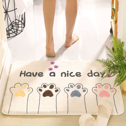 Tapis De Sol Pour Salle De Bain, Dessin Animé, Antidérapant, Absorbant L'eau, Paillasson, Décoration De La Maison, Salon, Chambre À Coucher