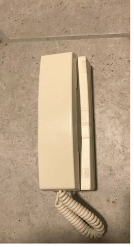 COMBINE D'INTERPHONE AUDIO CONTRÔLE OUVERTURE PORTE RÉPONSE VOCALE APPEL INTERNE HABITATION MAISON DISCUSSION TÉLÉPHONE INTÉRIEUR SURVEILLANCE RÉPONDRE DIRECT IVOIRE BEIGE OUVRE PORTE FILAIRE CRÈME SUP