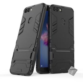 Housse Etui Coque Rigide Anti Choc Pour Huawei P Smart + Film Ecran - Noir