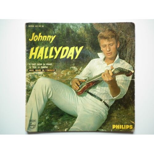Johnny Hallyday 45tours Ep Vinyle Douce Violence / Il Faut Saisir Sa Chance 1er Pochette