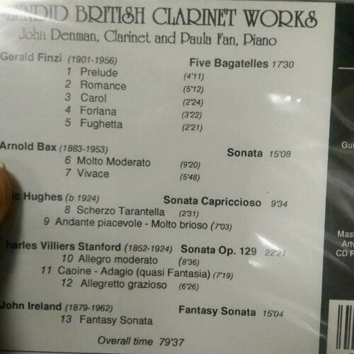 Splendid British Clarinet Works