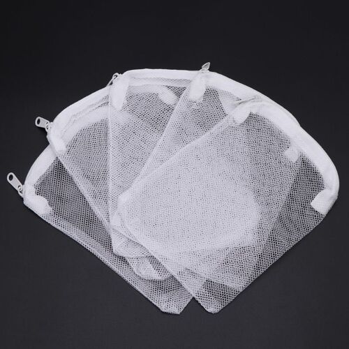 Sac Filtrant D'aquarium 5 Pièces/Ensemble, Sac En Maille À Fermeture Éclair Pour Réservoir De Poissons, Stockage D'isolation De Charbon Actif De Boule Bio 5 Tailles