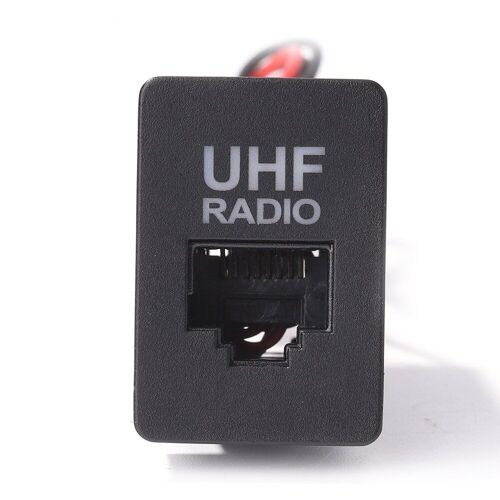 Adaptateur de prise de Microphone RJ45 vierge, panneau de commutateur de tableau de bord de voiture, connecteur de passage Radio UHF, accessoires de voiture