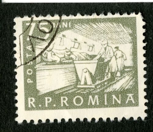 Timbre Oblitéré R.P. Romina, Posta, 75 Bani