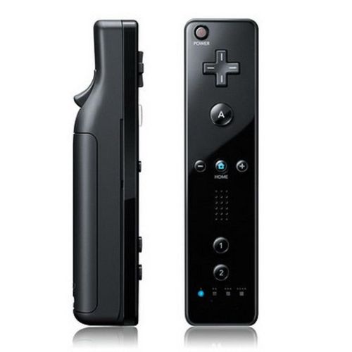 Manette Contrôleur Wiimote Avec  Etui Silicone Pour Console Nintendo Wii Noir