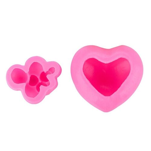 Moule En Silicone En Forme De Coeur Et De Nuage, Pour Fabrication De Gâteaux, Savon, Bougies, Fondant, 53ca