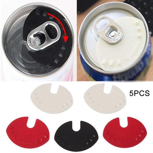 Couvercle De Canette De Bière Utile 5 Pièces, Couvercle De Canette De Boisson, Fermeture À Rabat, Boutons-Pression, Protecteur De Pression, Capuchon De Boisson Gazeuse, Gadgets