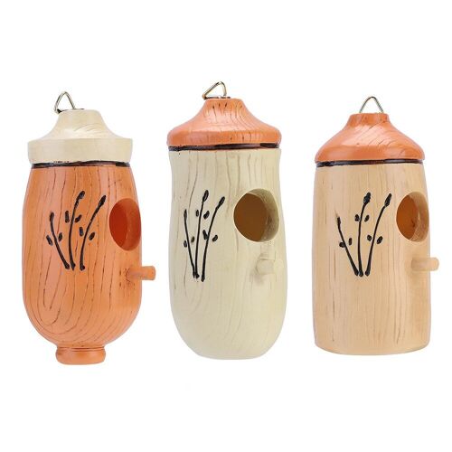 Cage De Nid D'oiseau En Résine Créative, Balançoire Suspendue, Pour Petit Oiseau, Décoration