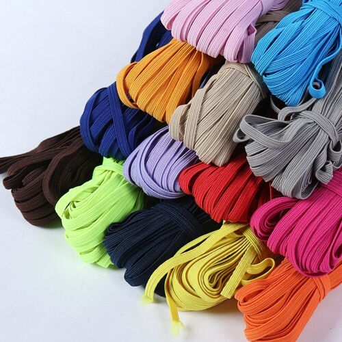 Bandes Élastiques Colorées 6mm, 10 M/Lot, Corde Extensible, Bricolage, Couture, Petits Accessoires Pour L'emballage, Transport D'accessoires