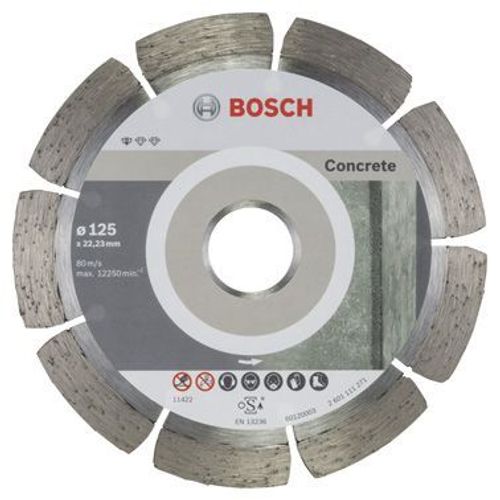 Bosch Disque à tronçonner diamanté Standard for Concrete 125 x 22,23 x 1,6 x 10 mm