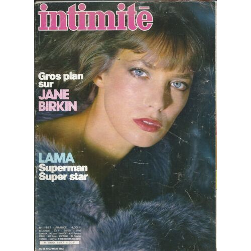 Intimité 16/03/1982 Serge Lama Par Michel Drucker, Jaclyn Smith, Christina Ferrare, Arielle Besse, Jane Birkin,