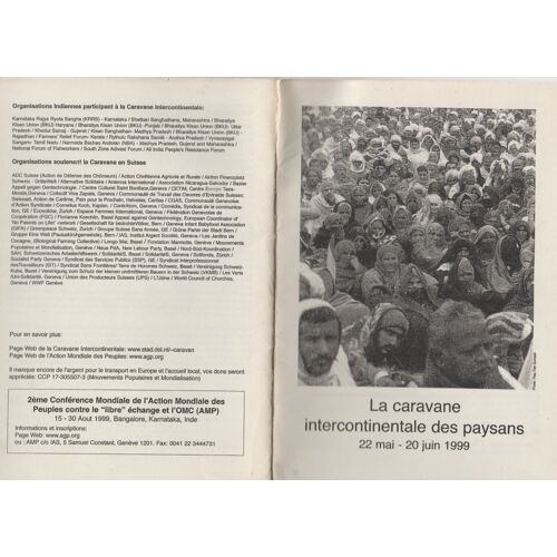 Caravane Intercontinentale Des Paysans 22 Mai - 20 Juin 1999 0