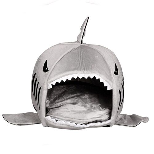 Nid En Éponge De Requin À Grande Bouche, Maison Confortable Pour Animaux De Compagnie, Niche Lavable Pour Chat Et Chien, Livraison Directe