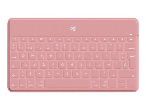 Logitech Keys-To-Go - Clavier - sans fil - Bluetooth - QWERTY - Espagnol - rose blush - pour Apple iPad/iPhone/TV