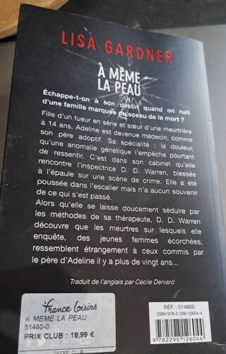 Livre "A Meme La Peau" De Lisa Gardner