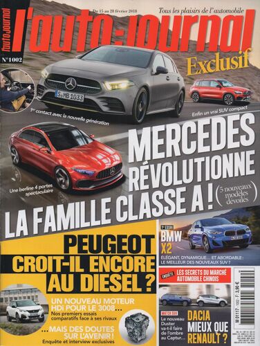Auto Journal 1002 - Mercedes Révolutionne La Classe A / Dacia Mieux Que Renault ? / Bmw X2