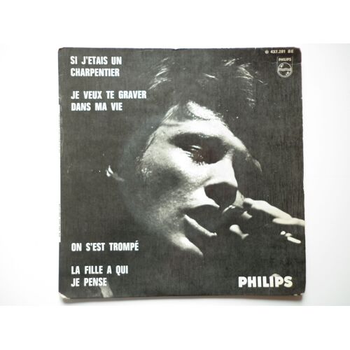 Johnny Hallyday 45tours Ep Vinyle Si J'étais Un Charpentier