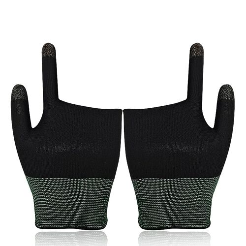 Gants De Jeu Manchon À Deux Doigts Appuyez Sur Écran Tactile Sensible Respirant Accessoires De Jeu