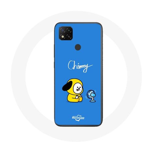 Coque Pour Xiaomi Redmi 9c Bangtan Bts Bt21 Chimmy Jimin Fond Bleu