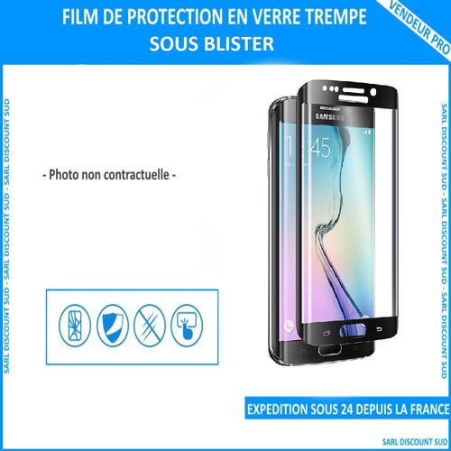 Film De Protection En Verre Trempé Finition Carbone Pour Huawei Honor 8 De Couleur Noir Sans Blister
