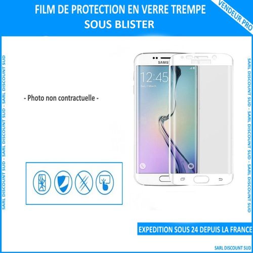 Film De Protection En Verre Trempé Finition Carbone Pour Huawei P9 Plus De Couleur Blanc Sans Blister