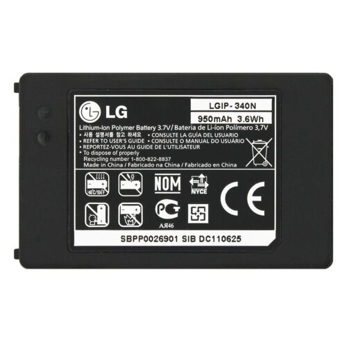 Batterie Origine Neuve Lg Lg-Ip340n Pour Kf900 Prada