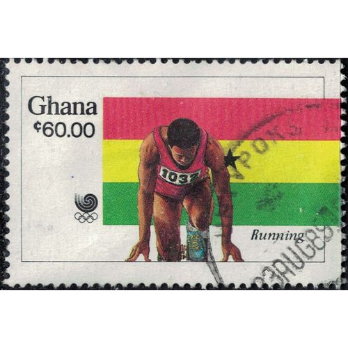 Ghana 1988 Oblitéré Used Jeux Olympiques Séoul Running Athlétisme Y&t Gh 956 Su