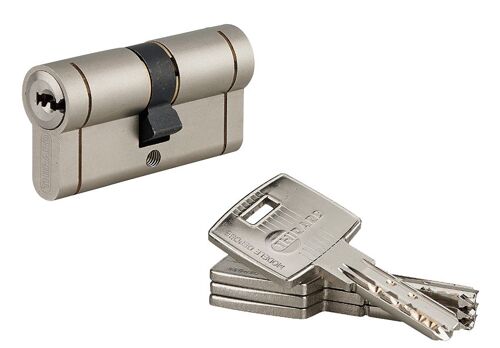 Cylindre Transit THIRARD - Profil européen - Bouton - 30x40 mm - 4 clés - 018758