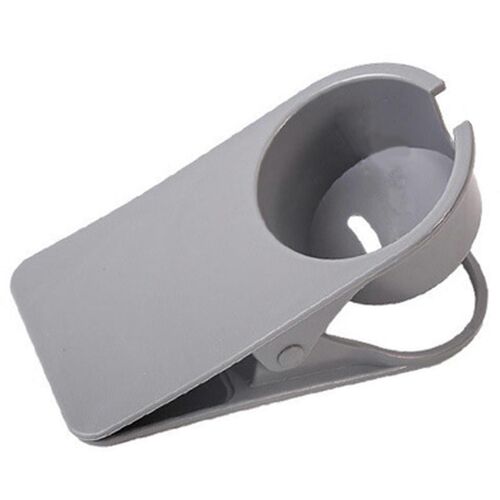 Porte-Gobelet Côté Table Tasse D'eau Étagère Bureau Bureau Fixe Porte-Gobelet Bureau Papeterie Porte-Stylo Rack De Rangement-Gris