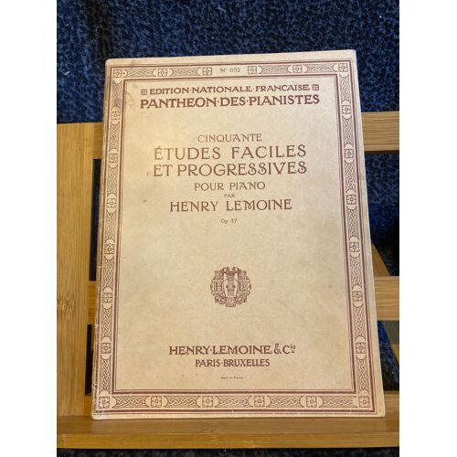 Henry Lemoine Cinquante Études Faciles Et Progressives Partition Piano Lemoine