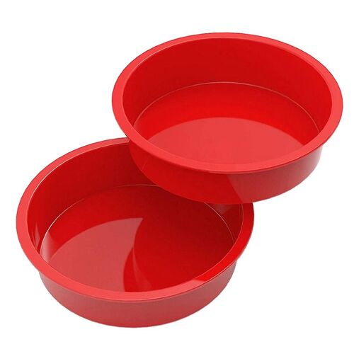 Moule À Gâteau Rond En Silicone De 8 Pouces (Environ 20,3 Cm) Pour La Cuisson Antiadhésive Et À Dégagement Rapide P