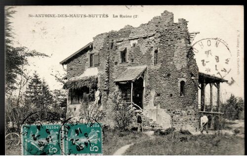 Cpa - Saint Antoine Des Hauts Buttés - La Ruine