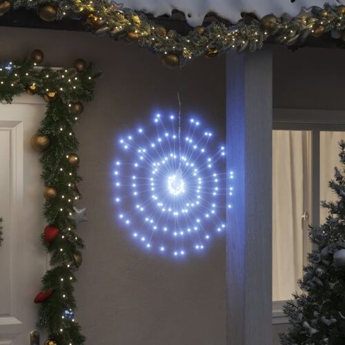 vidaXL Étoile rayonnante de Noël 140 LED blanc froid 17 cm