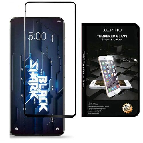 Protection D'écran En Verre Trempé Full Cover Noir Xiaomi Black Shark 5 5g / Black Shark 5 Pro 5g - Tempered Glass Screen Protector/Films Vitre Protecteur Smartphone 2022 - Accessoires