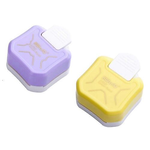 Motif Coin Perforateur 2 Pièces 3 En 1 Coupe-Coin 3 Formes Perforation Papier Motif Cutter Artisanat