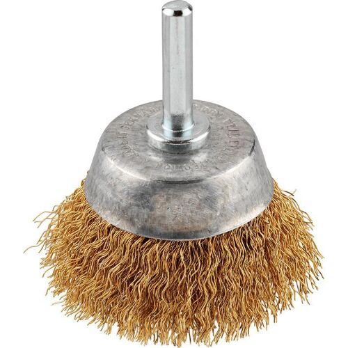 KWB Brosse boisseau, fil laiton ondulé, ø 50 mm - 609110