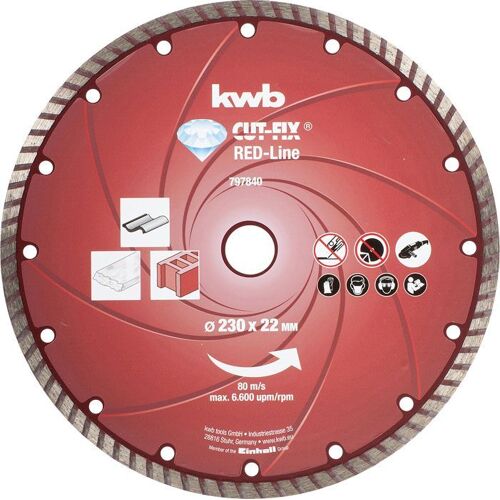 KWB CUT-FIX® Disques à tronçonner DIAMANT, ø 230 mm - 797840