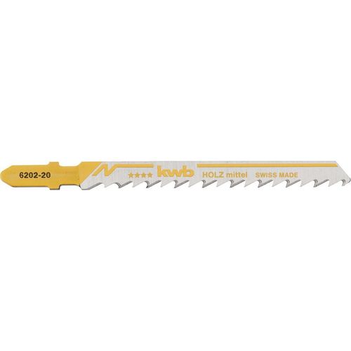 KWB Lames de scies sauteuses, pour le travail du bois, acier au carbone HCS, moyen - 620220