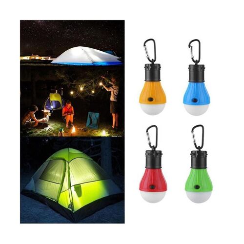 Lampe De Tente Portable Led Tente De Camping Lanterne Ampoule Équipement De Camping Camping Randonnée Sac À Dos Pêche Blac